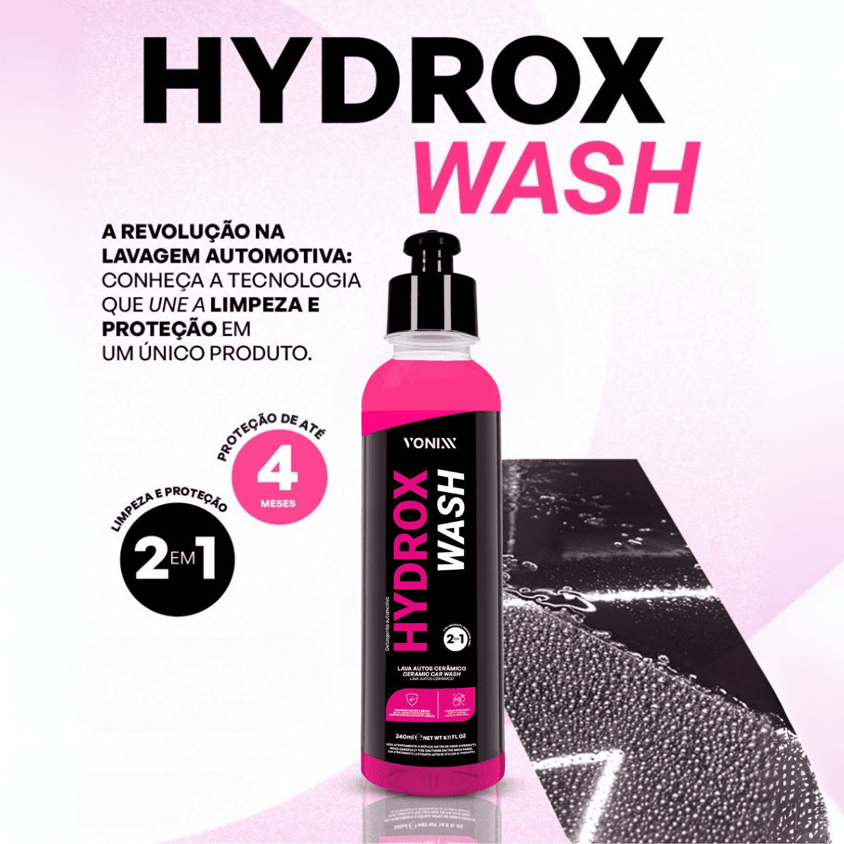 Hydrox Wash Shampoo Lava Autos Hidrorreativo - Imagem 2