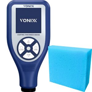 Medidor de Verniz Pro Medidor de Espessura Camada Polimento Automotivo Alta Precisão Visor Colorido