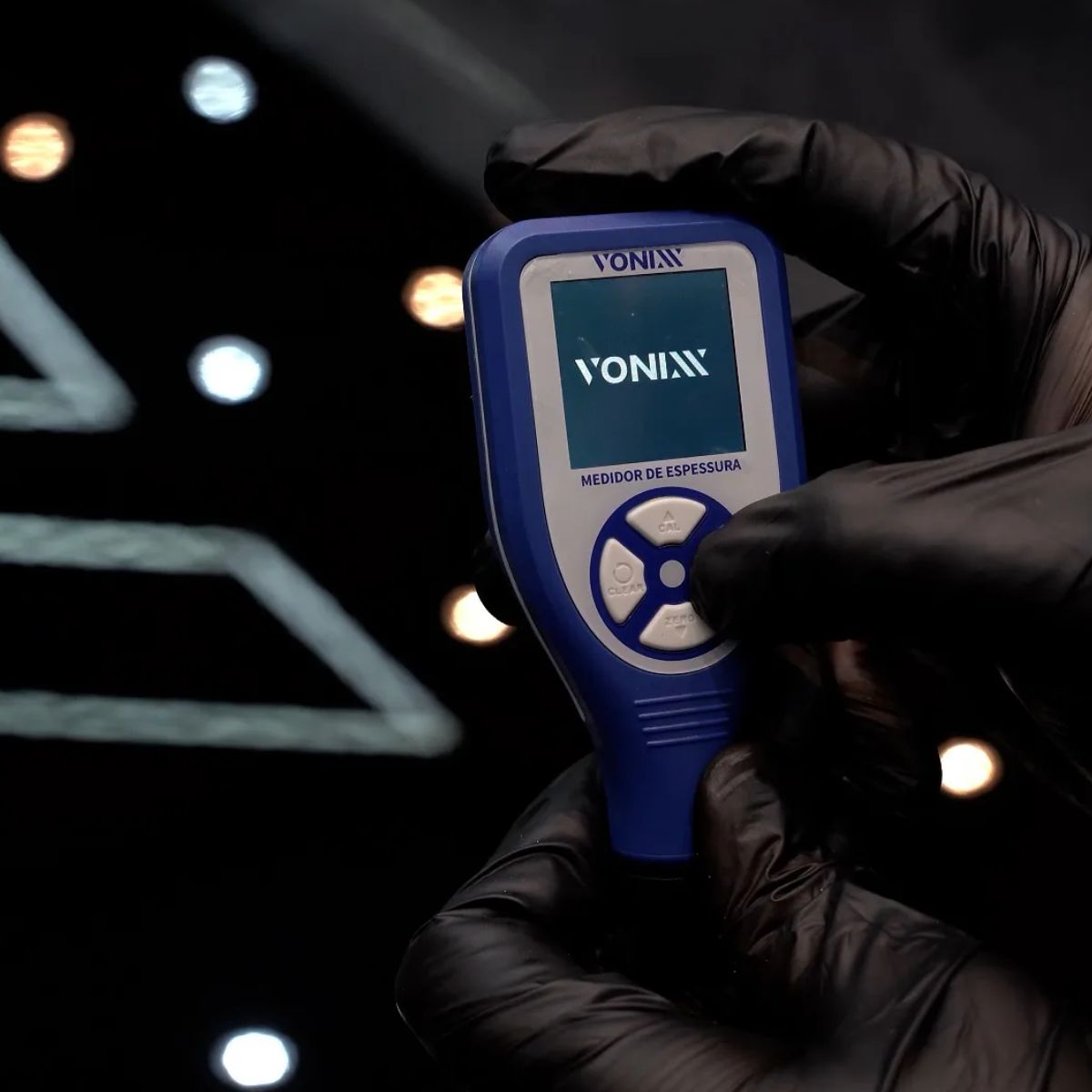 Medidor de Verniz Pro Medidor de Espessura Camada Polimento Automotivo Alta Precisão Visor Colorido - Imagem 3